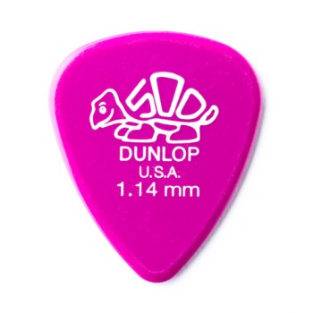 Dunlop 41P114 Dunlop Delrin 500 Guitar Pick 1.14mm (12 Pack) (DU-41R114)