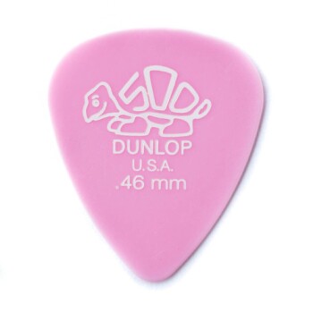 Dunlop 41R046 Delrin 500 Guitar Pick .46mm (12 Pack) (DU-41R46)