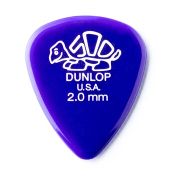 Dunlop 41R200 Delrin 500 Guitar Pick 2.00mm (12 Pack) (DU-41R200)