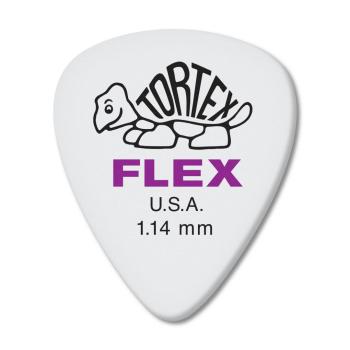Dunlop 428R114 Tortex Flex Standard Guitar Pick. 1.14mm (24 Pack) (DU-428R114)