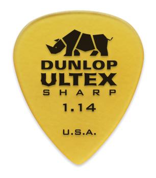 Dunlop 433R114 Ultex Sharp Guitar Pick 1.14mm (72 Pack) (DU-433R114)