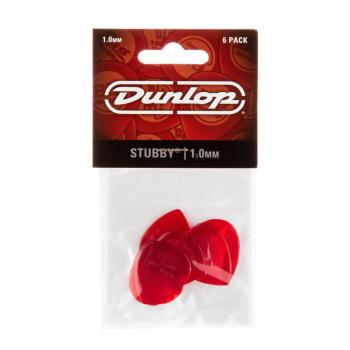 Dunlop 474P100 Stubby Jazz Guitar Pick 1.0mm (6 Pack) (DU-474P10)