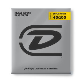 Dunlop DBSBN40100 Super Bright Nickel Wound Bass Strings. 40-100 (DU-DBSBN40100)