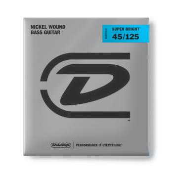 Dunlop DBSBN45125 Super Bright Nickel Wound Bass Strings (5 String). 4 (DU-DBSBN45125)