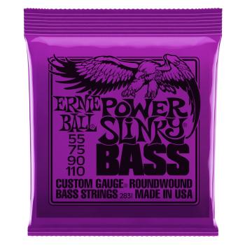 Ernie Ball P02831 Power Slinky Nickel Wound Electric Bass Strings. 55- (ER-2831)