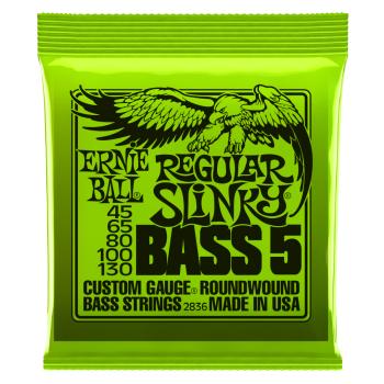 Ernie Ball P02836 Regular Slinky (5 String) Nickel Wound Electric Bass (ER-2836)