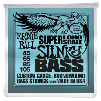 Ernie Ball P02849 Super Long Scale Slinky Electric Bass Strings. 45-10 (ER-2849)