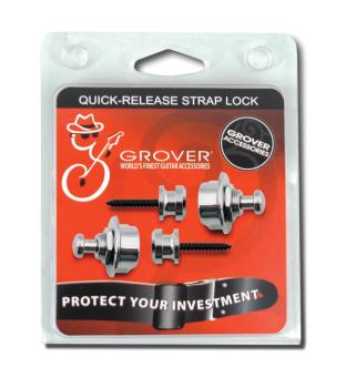Grover GP800C Quick Release Strap Locks. Chrome (GO-GP800C)