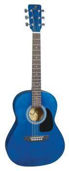 J Reynolds JR14TBL 36" Acoustic Guitar. Trans Blue (JR-JR14TBL-A)