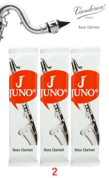 JUNO JCR31225 Bass Clarinet Reeds #2. (Box of 25) (VN-JCR31225)