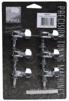 Ping P2642-6R Economy Covered Machine Heads. 6 RT Mini Button Chrome (PN-P2642-6R)