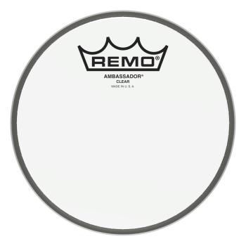 Remo BA-0306-00 Ambassador Clear Drumhead. 6" (RE-BA030600)