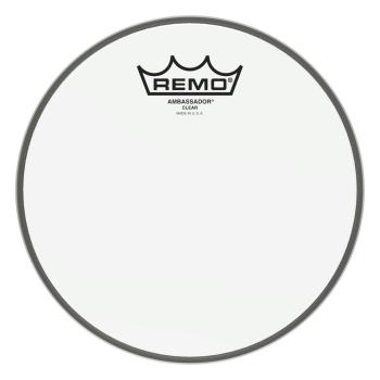 Remo BA-0308-00 Ambassador Clear Drumhead. 8" (RE-BA030800)
