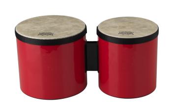 Remo BG-5300-52 Pre-Tuned Bongo Drum. Red 6"-7" (WO-BG530052)