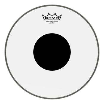Remo CS-0312-10 Controlled Sound Clear Black Dot Drumhead Top Black Do (RE-CS031210)