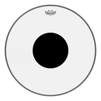 Remo CS-1320-10 Controlled Sound Clear Black Dot Bass Drumhead Top Bla (RE-CS132010)