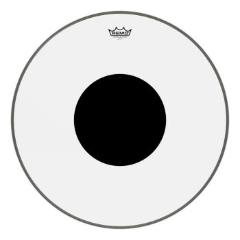 Remo CS-1324-10 Controlled Sound Clear Black Dot Bass Drumhead Top Bla (RE-CS132410)