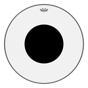 Remo CS-1326-10 Controlled Sound Clear Black Dot Bass Drumhead Top Bla (RE-CS132610)