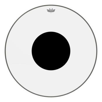 Remo CS-1328-10 Controlled Sound Clear Black Dot Bass Drumhead Top Bla (RE-CS132810)