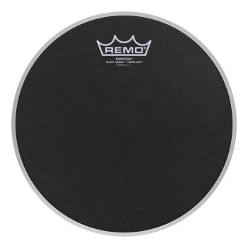 Remo ES-0810-MP Emperor Black Suede Crimplock Tenor Drumhead. 10" (RE-ES0810MP)