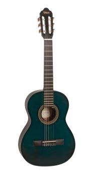 Valencia VC203 200 Series 3/4 Size Classical Guitar. Transparent Blue (VA-VC203TBU)