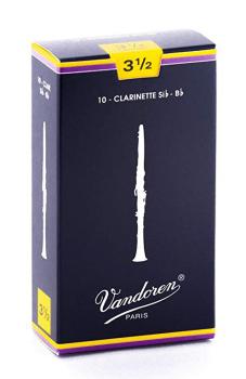 Vandoren CR1035 Bb Clarinet Traditional Reeds Strength #3.5. (Box of 1 (VN-CR1035)