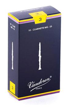 Vandoren CR113 Eb Clarinet Traditional Reeds Strength #3. (Box of 10) (VN-CR113)