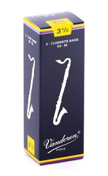 Vandoren CR1235 Bass Clarinet Traditional Reeds Strength #3.5. (Box of (VN-CR1235)