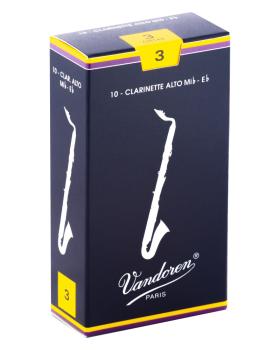 Vandoren CR143 Alto Clarinet Traditional Reeds Strength #3. (Box of 10 (VN-CR143)