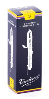 Vandoren CR153 Contrabass Clarinet Traditional Reeds Strength #3 (Box  (VN-CR153)