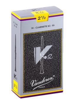 Vandoren CR1925 Bb Clarinet V.12 Reeds Strength #2.5 (Box of 10) (VN-CR1925)