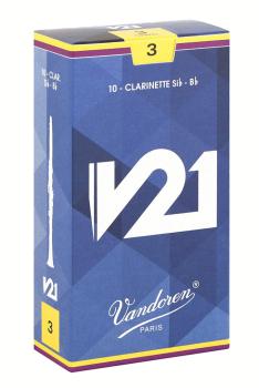 Vandoren CR803 Bb Clarinet V21 Reeds Strength #3. (Box of 10) (VN-CR803)