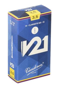 Vandoren CR8135 Eb Clarinet V21 Reeds Strength #3.5. (Box of 10) (VN-CR8135)