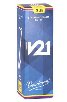 Vandoren CR8235 Bass Clarinet V21 Reeds Strength #3.5. (Box of 5) (VN-CR8235)