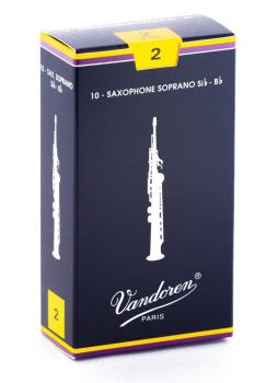 Vandoren SR202 Soprano Saxophone Traditional Reeds Strength #2. (Box o (VN-SR202)