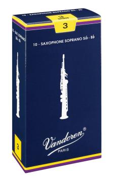 Vandoren SR203 Soprano Saxophone Traditional Reeds Strength #3. (Box o (VN-SR203)