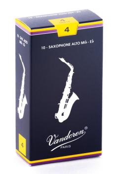 Vandoren SR214 Alto Saxophone Traditional Reeds Strength #4. (Box of 1 (VN-SR214)