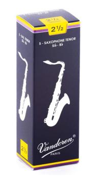 Vandoren SR2225 Tenor Saxophone Traditional Reeds Strength #2.5. (Box  (VN-SR2225)
