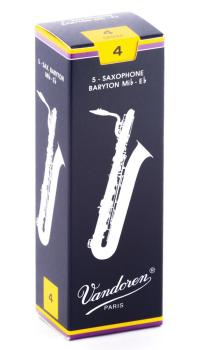 Vandoren SR244 Baritone Saxophone Traditional Reeds Strength #4. (Box  (VN-SR244)
