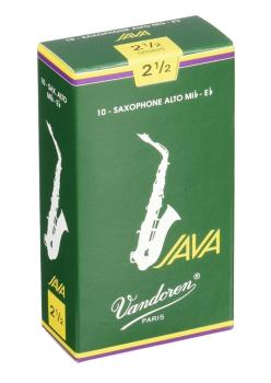 Vandoren SR2625 Alto Saxophone Java Reeds Strength #2.5. (Box of 10) (VN-SR2625)
