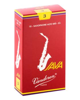 Vandoren SR263R Alto Saxophone Java Red Reeds Strength #3. (Box of 10) (VN-SR263R)
