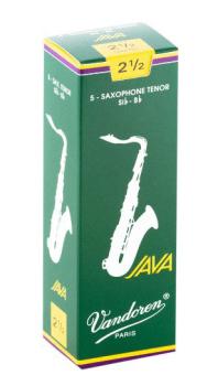 Vandoren SR2725 Tenor Saxophone Java Reeds Strength #2.5. (Box of 5) (VN-SR2725)