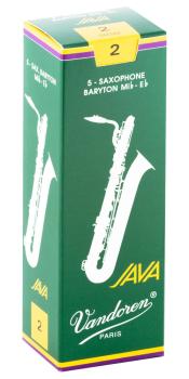 Vandoren SR342 Baritone Saxophone Java Reeds Strength #2. (Box of 5) (VN-SR342)