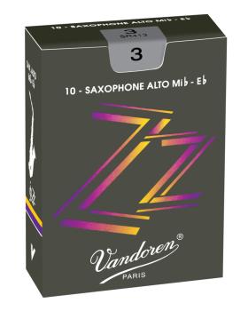 Vandoren SR413 Alto Saxophone ZZ Reeds Strength #3. (Box of 10) (VN-SR413)