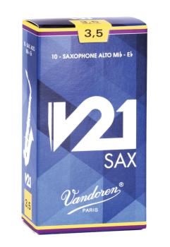 Vandoren SR8125 Alto Saxophone V21 Reeds Strength #2.5. (Box of 10) (VN-SR8125)