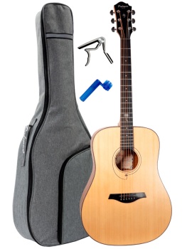 Palmer Dreadnought Spruce Top + Value Pack: Capo, String Winder and Gi (PA-PD46-VP)