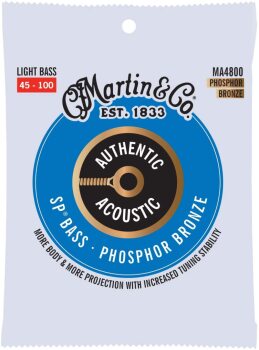Martin Guitar Authentic Acoustic MA4800 Light-Gauge Acoustic Bass Guit (MR-MA4800)