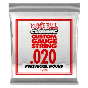 .020 Classic Pure Nickel Wound Electric Guitar Strings 6 Pack (ER-P01220)