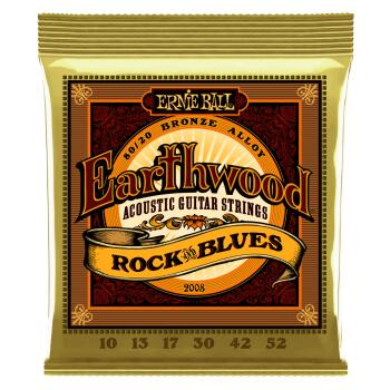 Earthwood Rock and Blues w/Plain G 80/20 Bronze Acoustic Guitar String (ER-P02008)