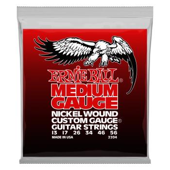 Medium Nickel Wound w/ wound G Electric Guitar Strings - 13-56 Gauge (ER-P02204)